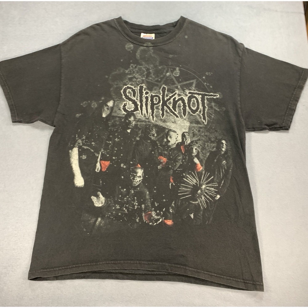 Vintage 2008 Slipknot All Hope is Gone Nu Metal Y2K Band Tee Black Sz L